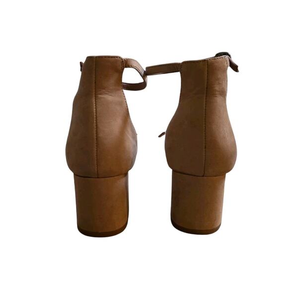 Steve Madden Women's Sz 9M Irene Tan Ankle Strap Chunky Heels - Picture 5 of 7